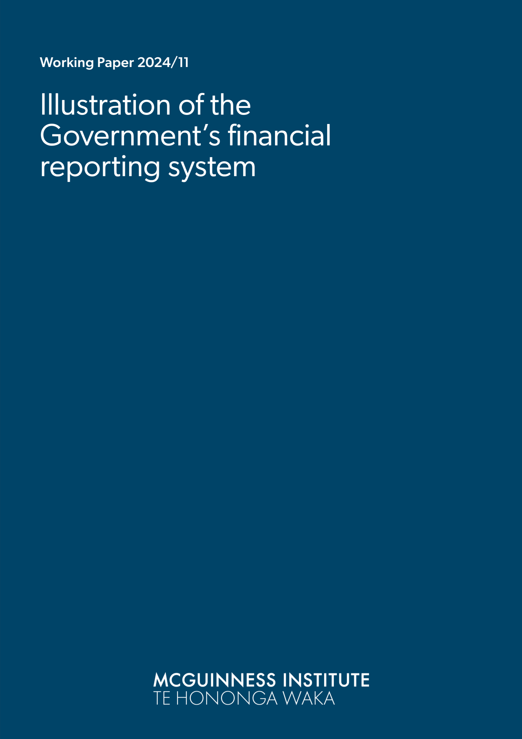 Working Paper 2024/11 – Illustration  of the Government’s financial reporting system